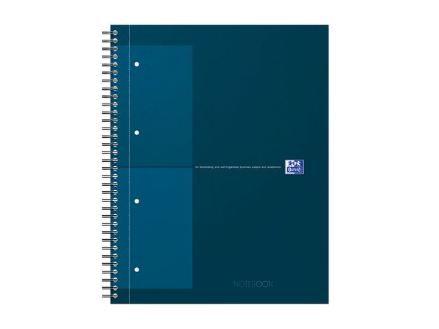 Kollegieblock Oxford Int.A4+ rut. ljblå