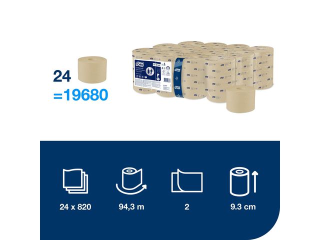 Toalettpapper TORK Adv T7 natur 24/fp