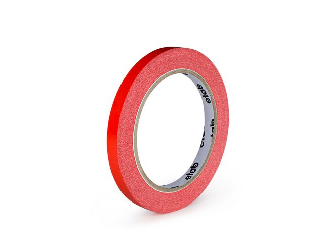 Tejp märk PVC 66mx9mm röd