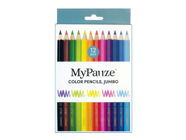 Färgpenna Jumbo 12 färger