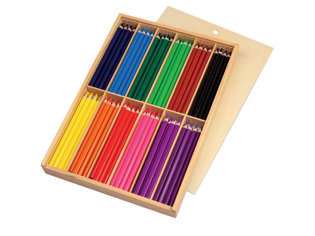 Färgpennor trekantiga 144/fp