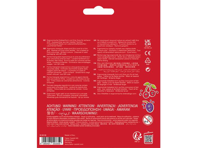 Fiberpenna FABER neon och pastell 30/fp