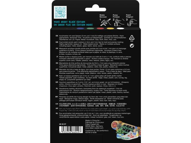 Fiberpenna shake&Paint metallic 6/fp