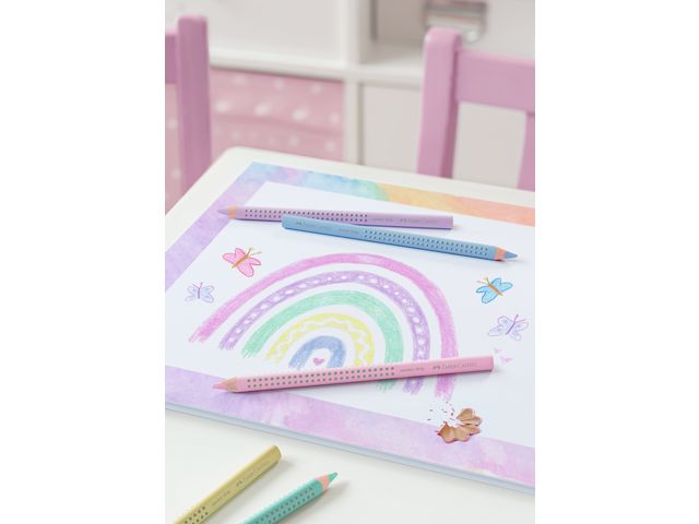Färgpenna FABER Jumbo Grip pastel 5/fp