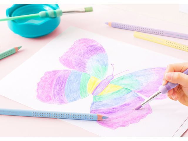 Färgpenna FABER Jumbo Grip pastel 5/fp
