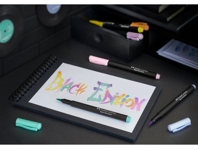 Fiberpenna Black Edition pastel 6/fp