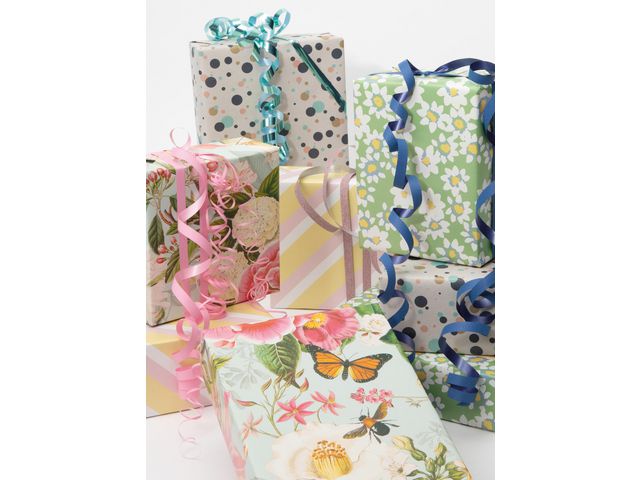 Presentpapper 70cmx4m mix