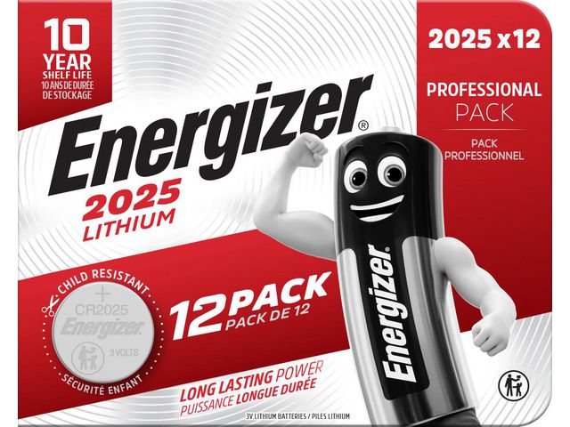 Batteri ENERGIZER Lithium CR2025 12/fp