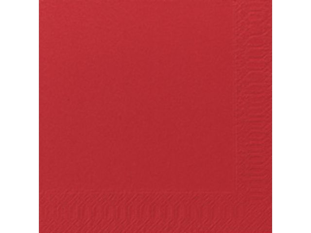 Servett 3-lags 33x33cm röd 125/fp