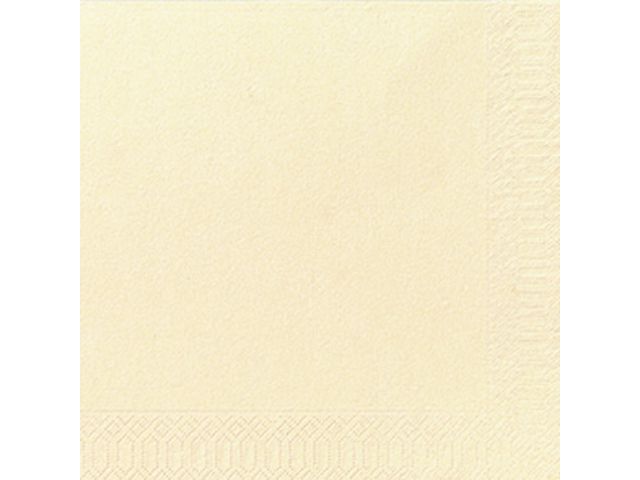 Servett 3-lags 40x40cm vanilj 125/fp