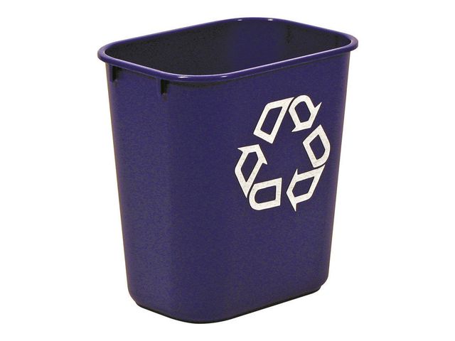 Papperskorg RUBBERMAID blå 26,6L