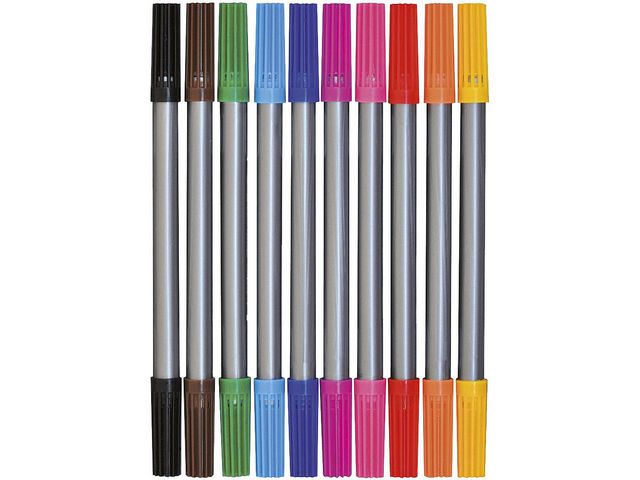 Fiberpenna dubbelspets 10/fp
