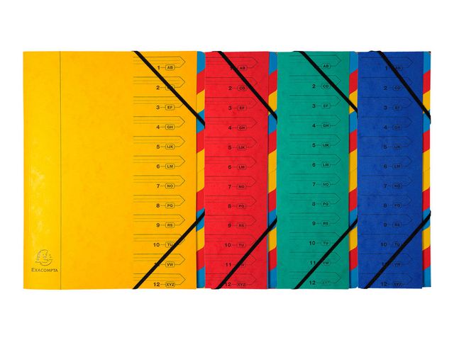 Sorteringsmapp EXACOMPTA A4 12-flik