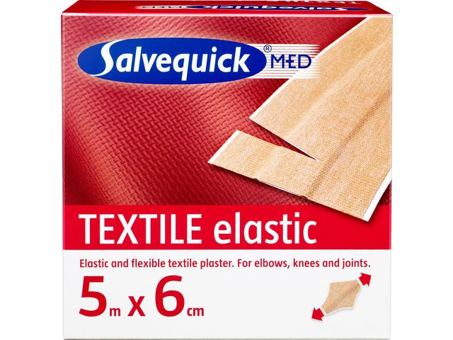 Plåster SALVEQUICK textil 5mx6cm