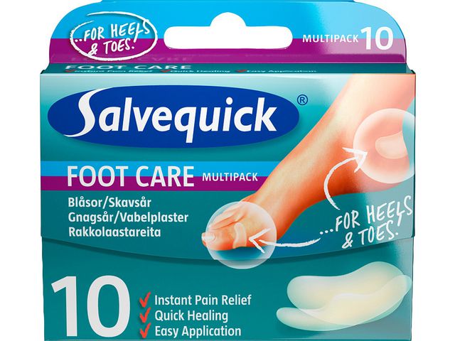 Plåster SALVEQUICK FC skavsår mix 10/fp