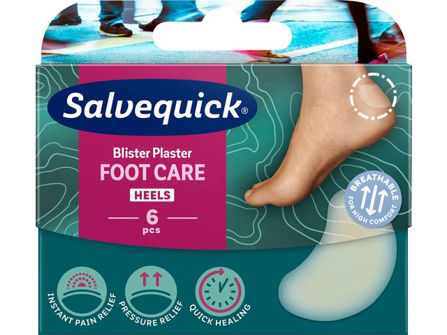 Plåster SALVEQUICK FC skavsår M 6/fp