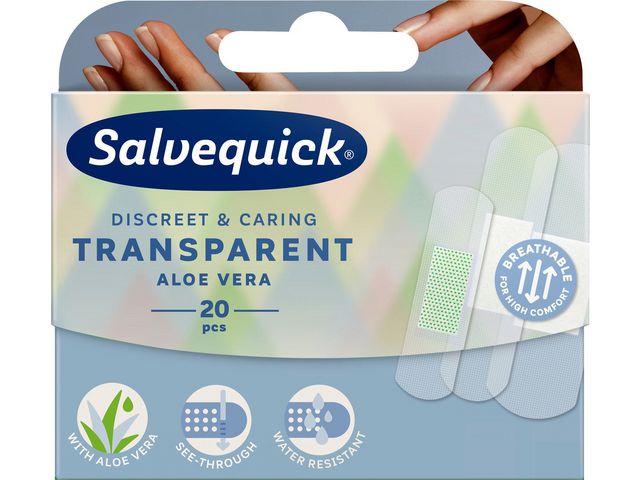 Plåster SALVEQUICK Aloe vera 20/fp