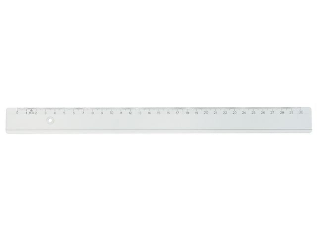 Linjal 20 cm cm/mm-gradering plast 10/fp