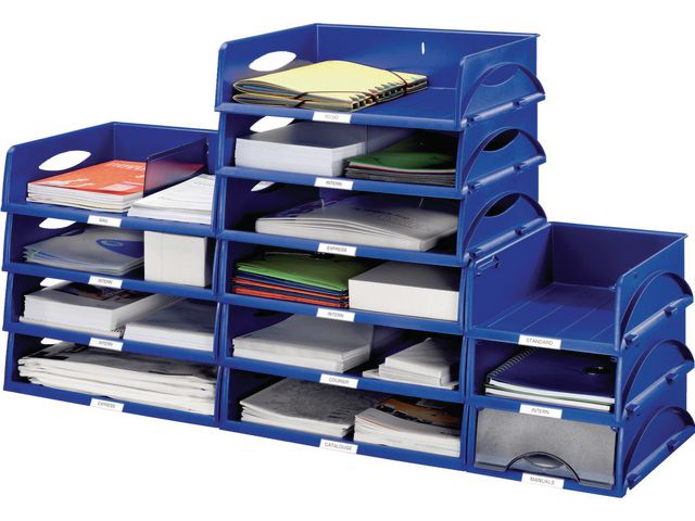 Brevkorg LEITZ Sorty Jumbo blå