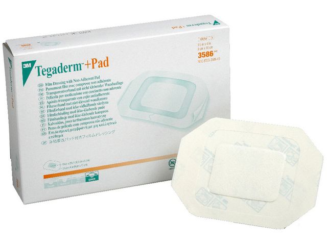 Tegaderm+pad 3586 9x10cm 25/fp