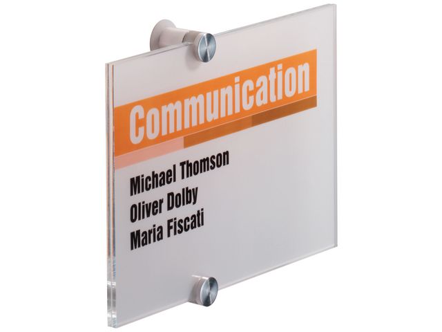 Dörrskylt DURABLE Crystal Sign 105x148mm