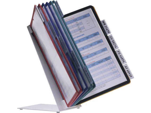 Bordsställ VARIO A4 med 10 ramar vit