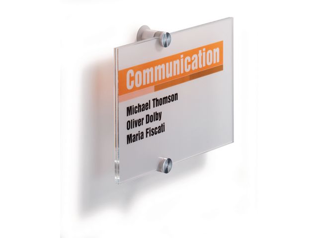 Dörrskylt DURABLE Crystal Sign 148x210mm