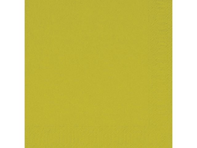 Servett 3-lags 33x33cm kiwi 125/fp
