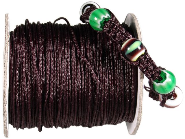 Polyesterband 1mmx100m svart