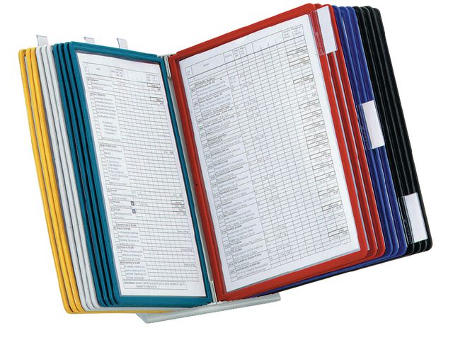 Bordsställ VARIO A4 10 ramar sort.fär