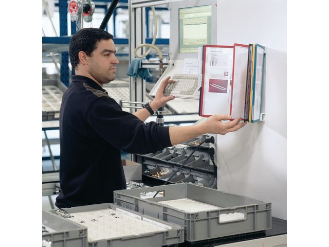 Väggställ VARIO A4 med 10 ramar