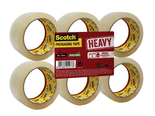 Packtejp SCOTCH Heavy 50mmx66m klar 6/fp