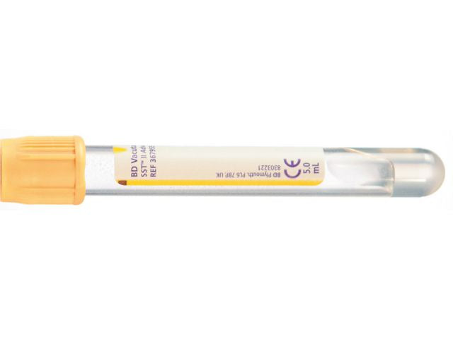 Hemogardrör SST gul 7/5ml 100/fp