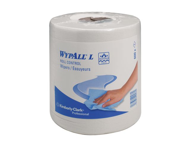 Torkrulle WYPALL L10 1-lag vit 228m/rl