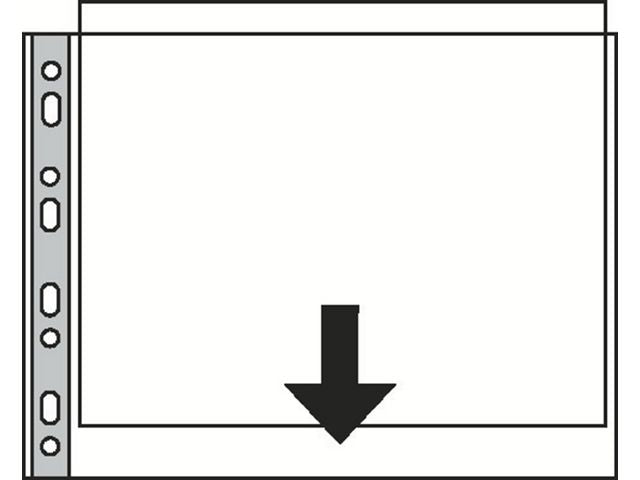 Plastficka ESSELTE A3L prägl 0,08mm50/fp