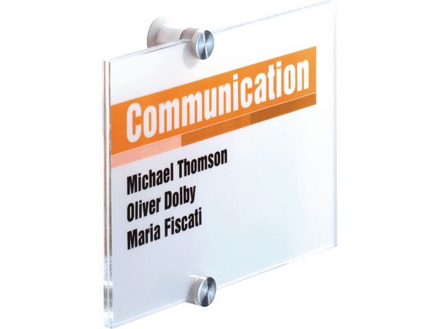 Dörrskylt DURABLE Crystal Sign 105x148mm