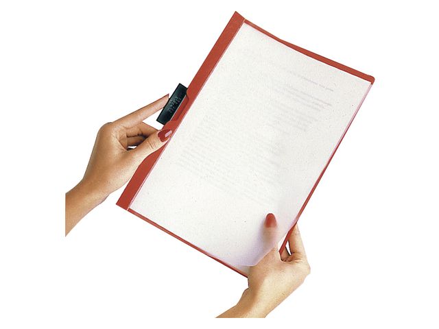 Klämmapp Duraclip 2200 A4 3mm röd