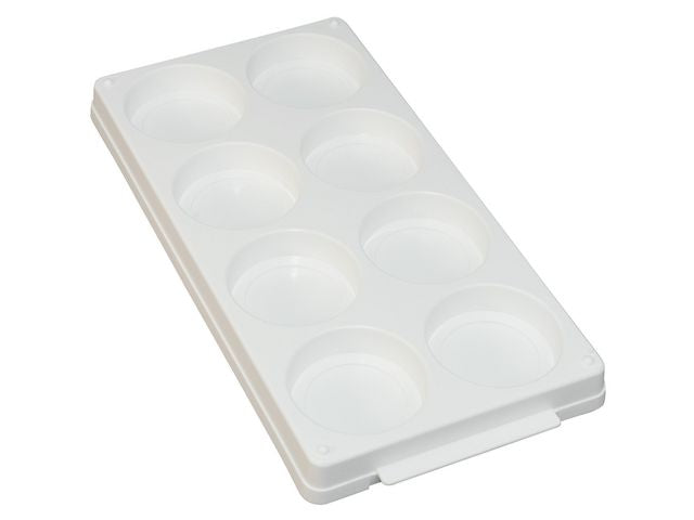 Plastpalett för 8 färgblock