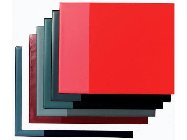 Skrivunderlägg med ficka 53x40cm röd