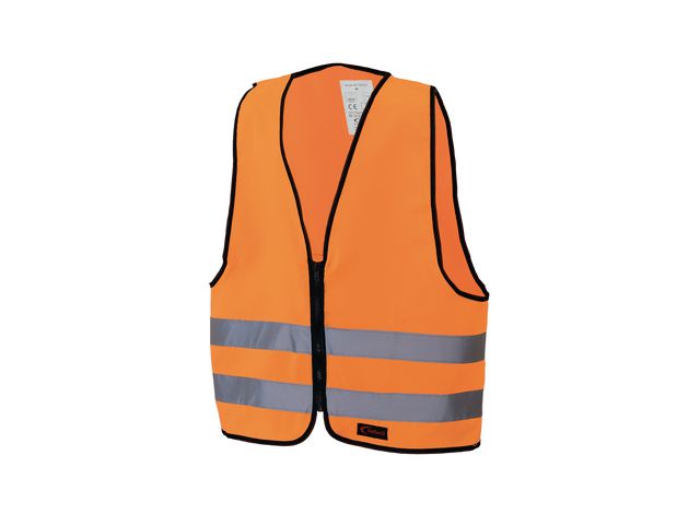 Reflexväst med dragkedja Barn-S Orange