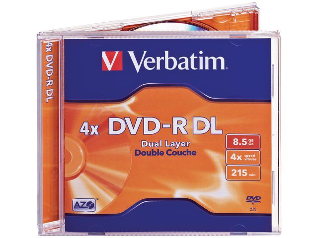 DVD+R VERBATIM 8,5GB Dual Layer 5/fp