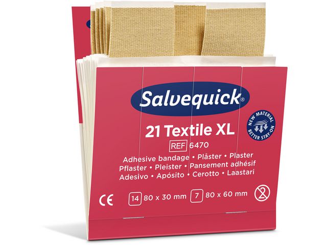 Plåster refill textil extra stora 21/fp