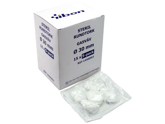 Rundtork GV steril 5-p 30mm 75/fp
