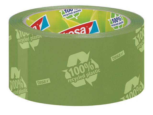 Packtejp TESA Eco Str.50mmx66m grön logo