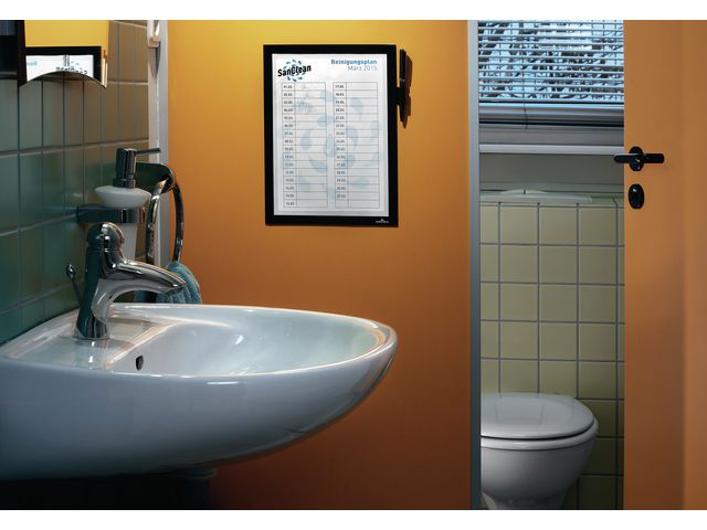 Magnetram självh DURAFRAME note A4 svart