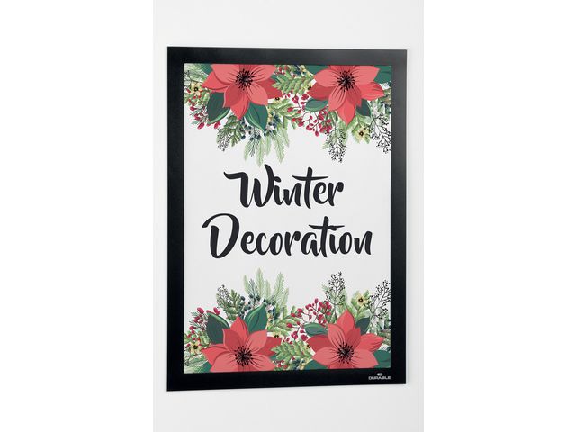 Magnetram DURAFRAME tapet A4 svart