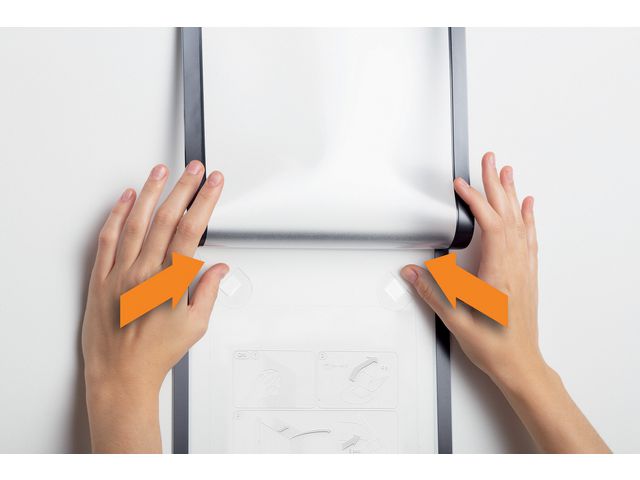 Magnetram DURAFRAME tapet A4 svart