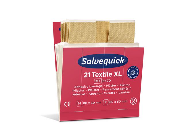 Plåster refill textil extra stora 21/fp