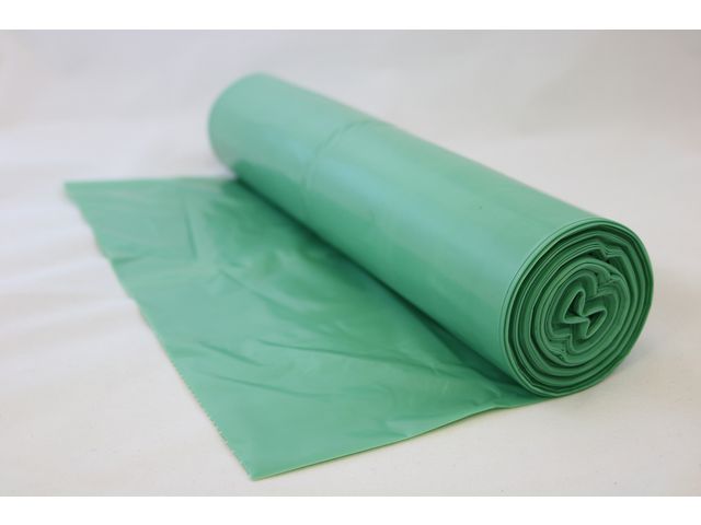 Plastsäck BIO-PE 125L grön 25/rl