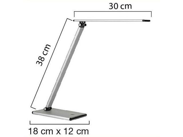 Lampa UNILUX Terra LED metal grå